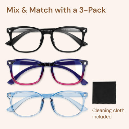 Gaoye Blue Light Glasses for Women - 3 Pack