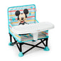 Bright Starts Pop 'N Sit Portable Booster, Indoor/Outdoor Use, Floor Seat with Feeding Tray, Teal, 6 Mos - 3 Yrs