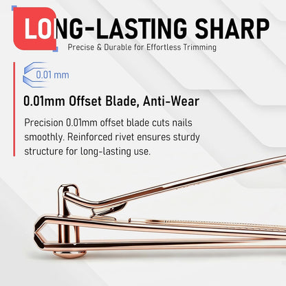 firiKer Nail Clippers with Nail File,Fingernail Clipper,Toe Nail Clippers