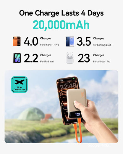 INIU Portable Charger, Smallest 20000mAh 22.5W Fast Charging Power Bank