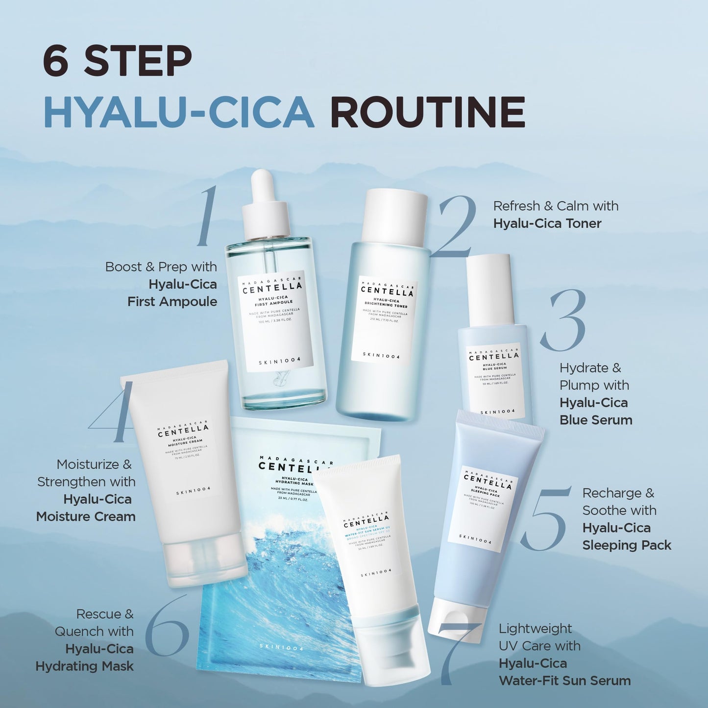 SKIN1004 Hyalu-Cica Water-Fit Sun Serum UV, SPF 50 Sunscreen, 1.69 fl.oz