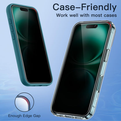 JETech Privacy Screen Protector for iPhone 17 Pro Max, 2-Pack