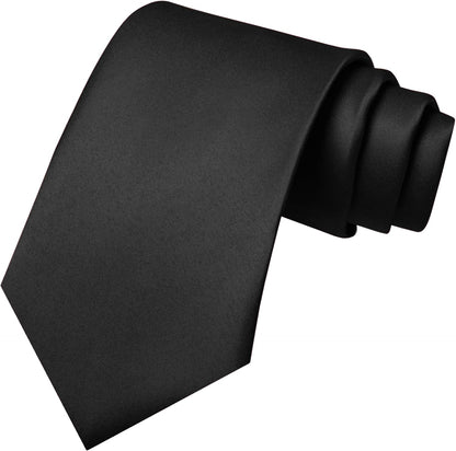 JEMYGINS Solid Color Tie Mens Necktie for Business and Wedding