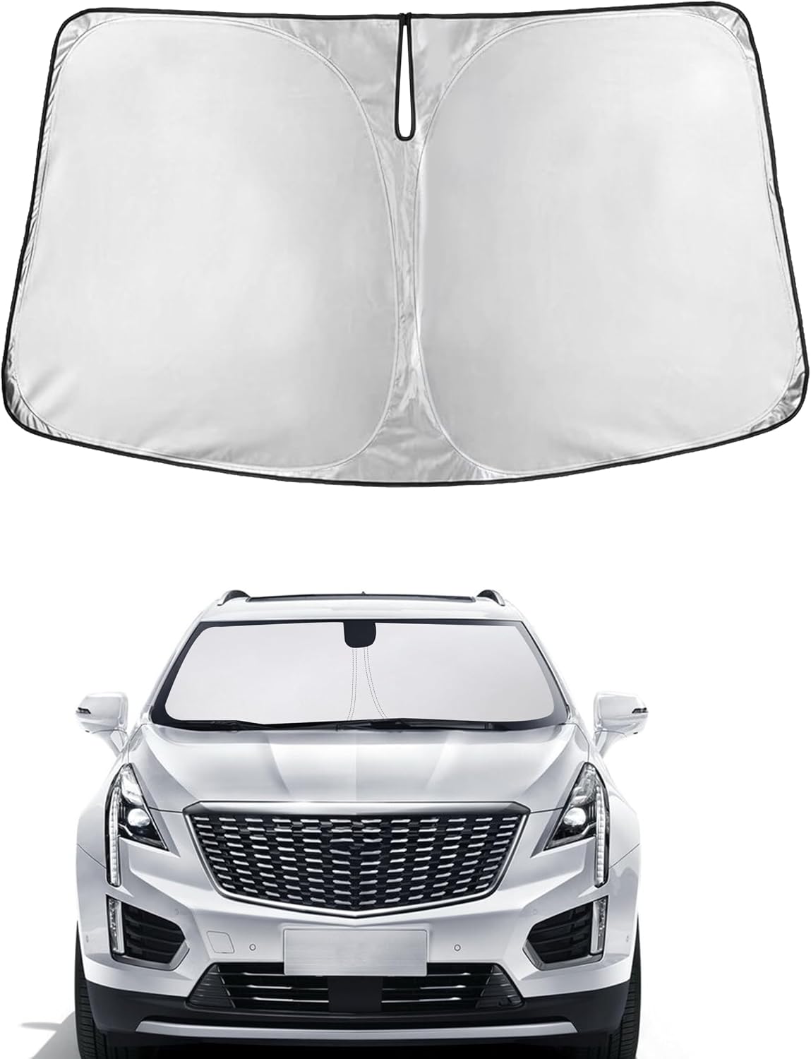 Autovir Windshield Sun Shade, 2017-2026 Tesla Model 3 & Y, 280T Visor Shade