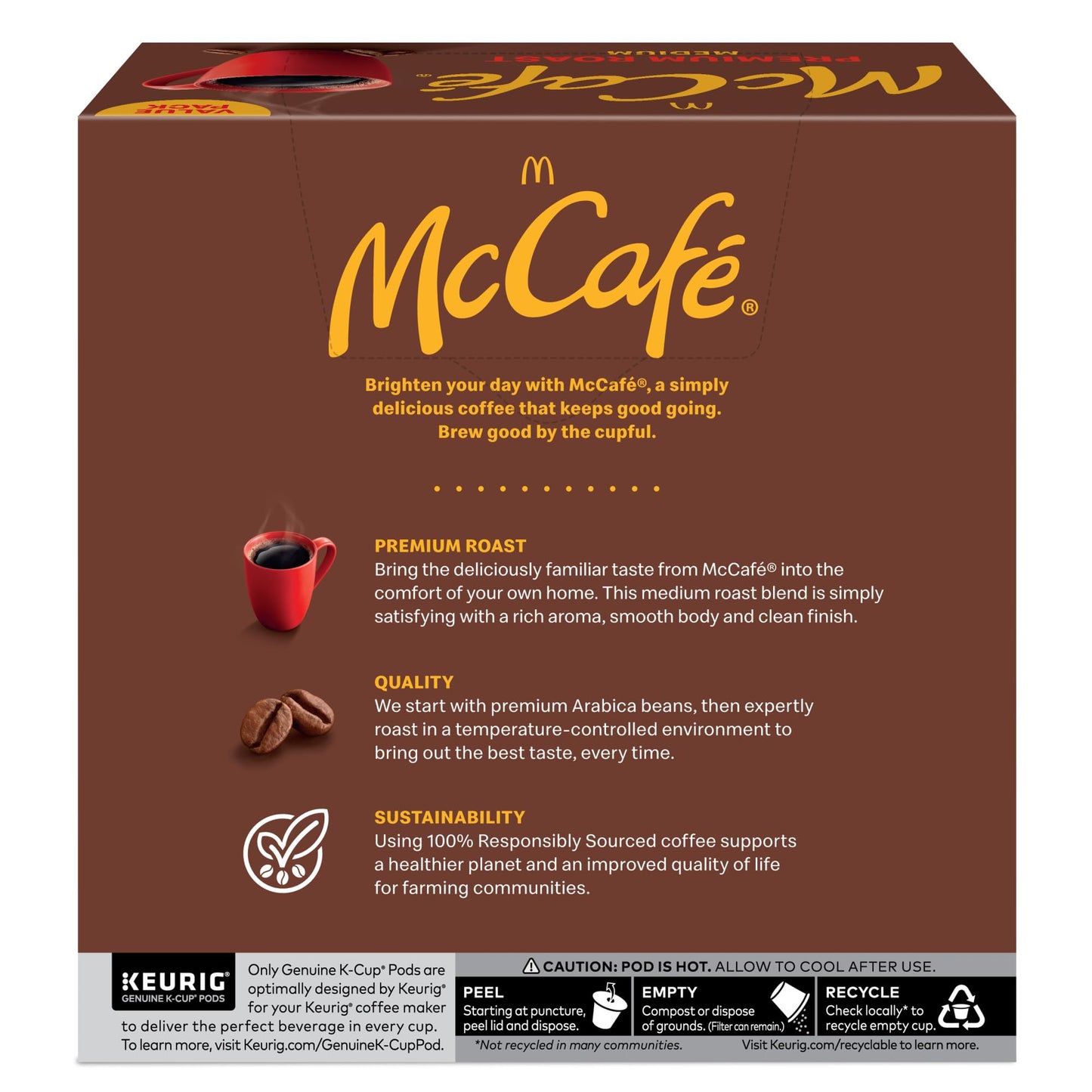 McCafe Premium Roast Coffee, Single Serve Keurig K-Cup Pods, Medium Roast, 84 Count