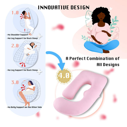 ALLOPERA Pregnancy Pillow, Full Body Maternity Pillow 57 inch, with Removable Washable Cover - Sleep Support for Legs, Back, Neck, Shoulder, HIPS, Belly, Velvet Cover-Grey-Dark Blue
