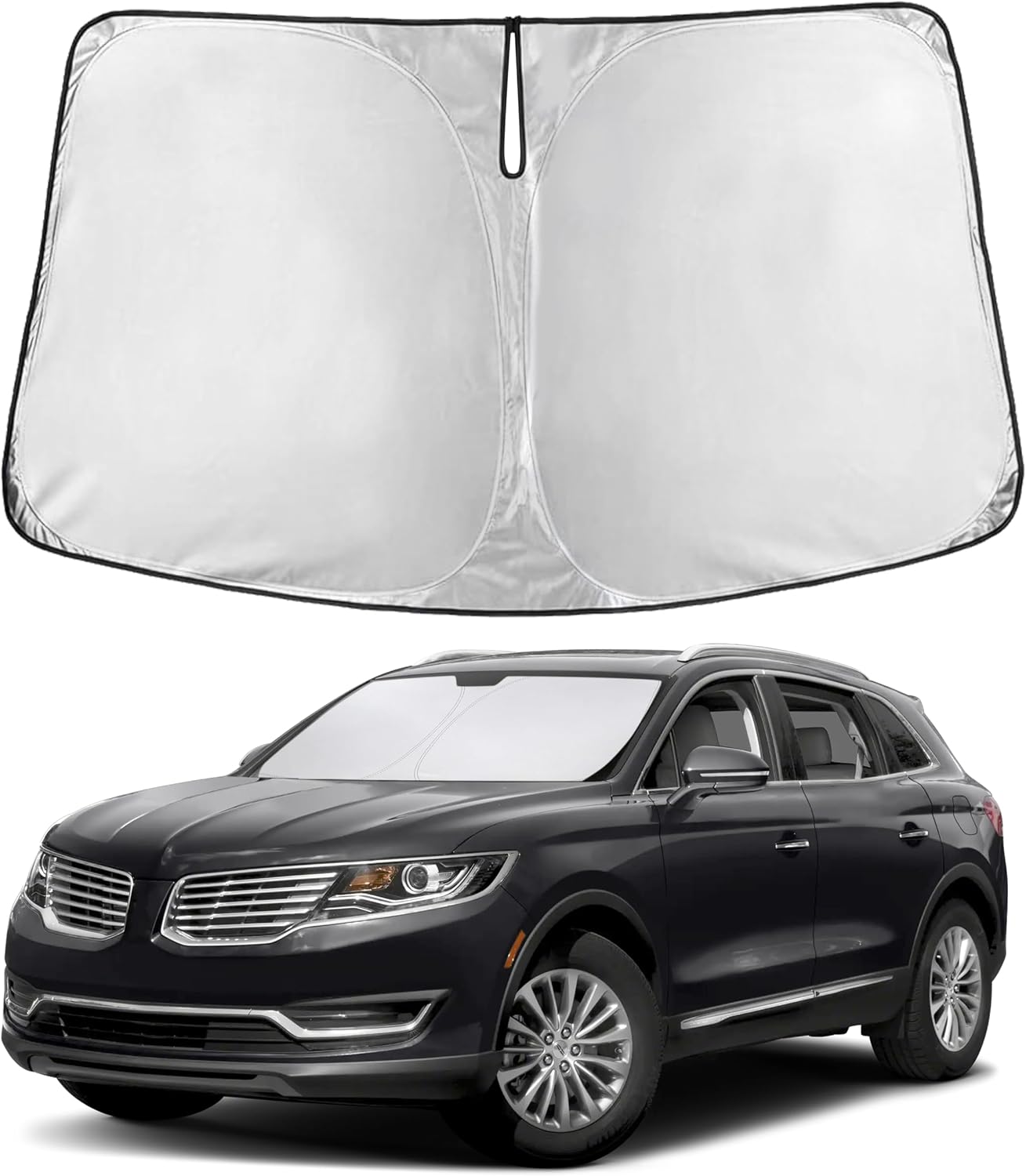 Econour Car Windshield Sun Shade, Front Window Sun Blocker for SUVs,Sedan