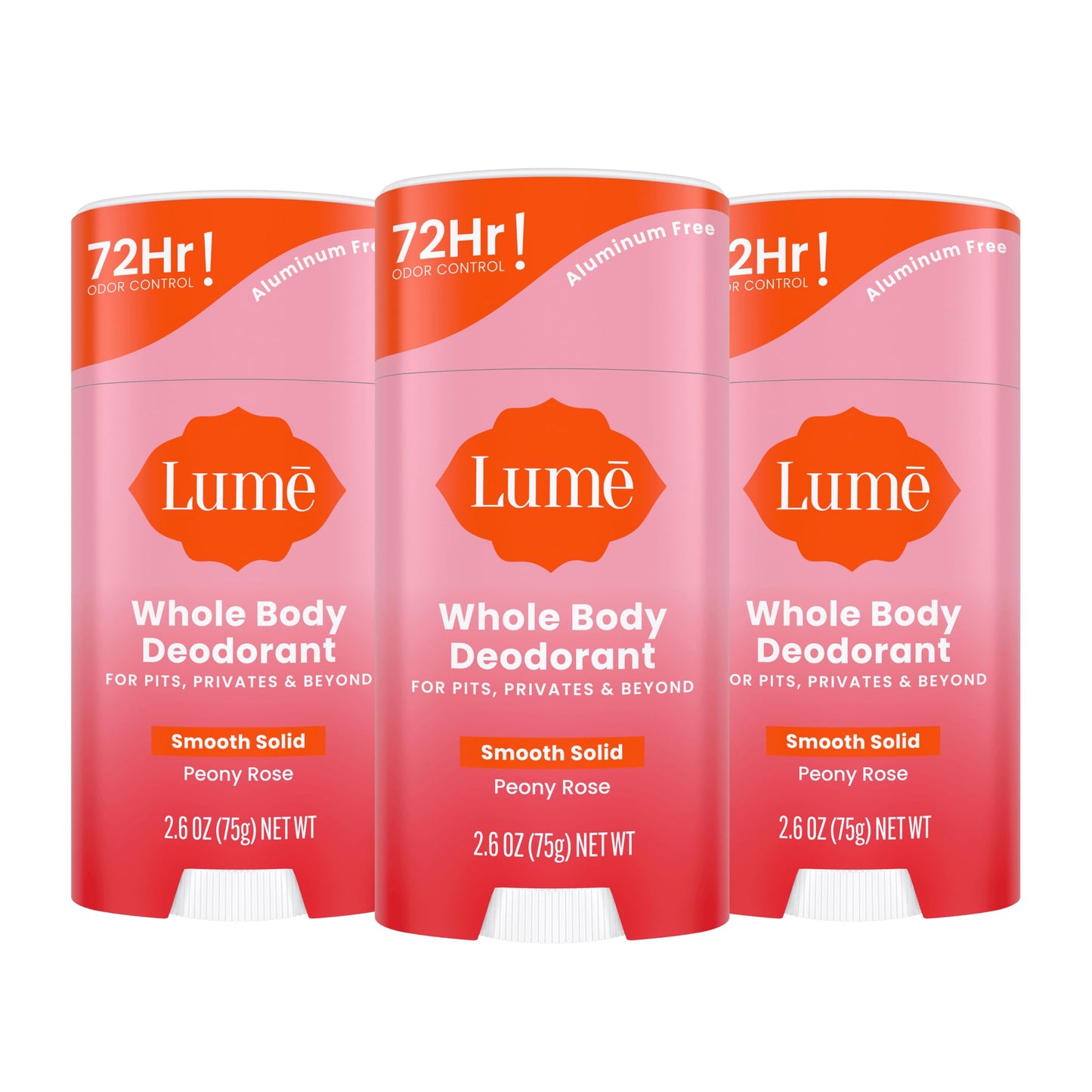 Lume Whole Body Deodorant - Solid Stick - 2.6 oz, 2 pk (Soft Powder)