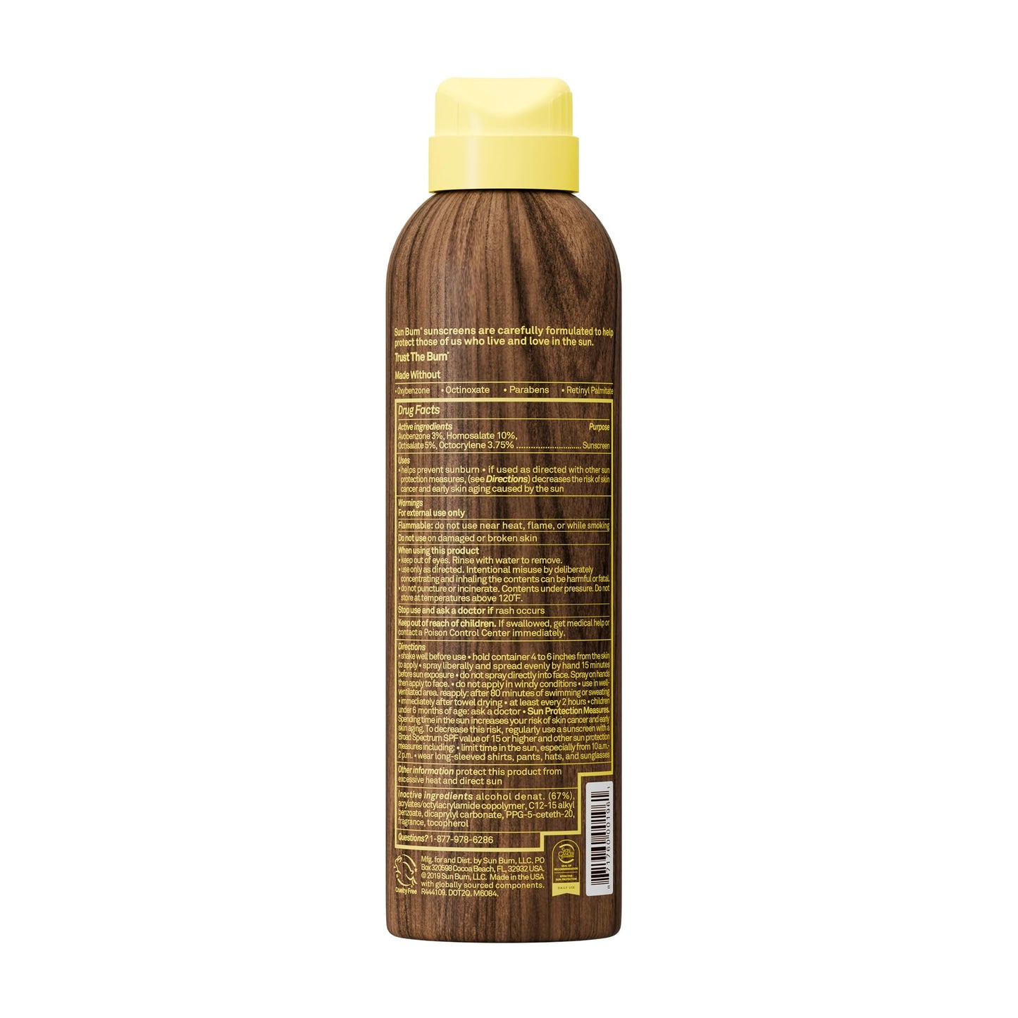 Sun Bum Original SPF 50 Broad Spectrum Sunscreen Body Spray - 6 oz (2-Pack)