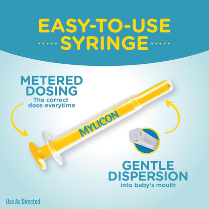 MYLICON Gas Relief Drops for Infants and Babies, Dye Free Formula, 1 Fl Oz.