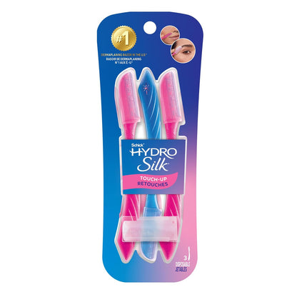 Schick Hydro Silk Touch-Up Dermaplane Razor for Women Face, 3 ct