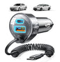 LISEN 90W for iPhone 17 16 15 Pro Max Car Charger USB C Fast Charge
