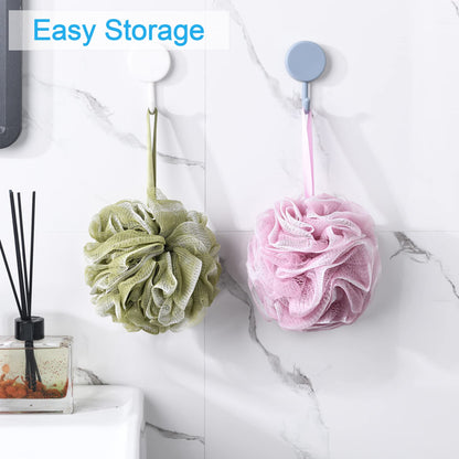 AmazerBath Loofah Sponge 75g/Piece, Loofah for Men Body Scrubber - Bath Sponge Loofa Set of 4 Black (Large)