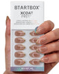 BTArtbox Press On Nails, Cream Puff, Short Almond, Ombre Off White, 32Ct