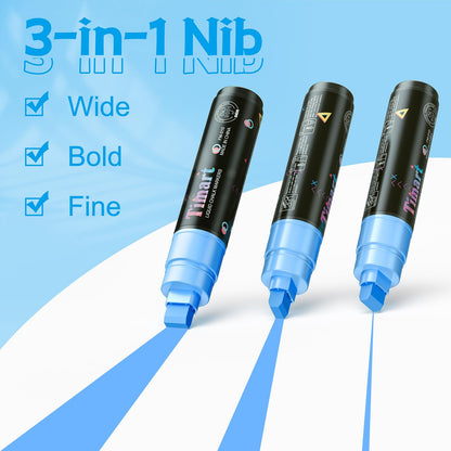 Timart Fine Tip Chalk Markers, Liquid Chalk Pens-8 Pack, 1mm Point