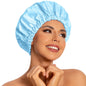 Edoneery Shower Caps for Women Reusable Waterproof, Shower Hair Cap