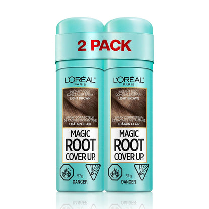 L'Oreal Paris Magic Root Cover Up Gray Hair Spray, 100% Gray Hair Coverage with Buildable, Lightweight, Transfer-Resistant, and Temporary Formula, Ammonia-Free, Dark Blonde, 2 oz (1 Count)