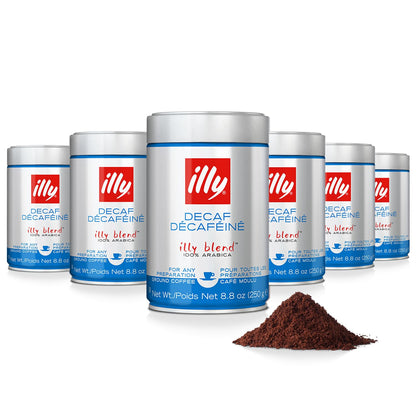 illy Intenso Ground Espresso Coffee, Bold Roast, Intense, Robust and Full Flavored With Notes of Deep Cocoa, 100% Arabica Coffee, No Preservatives, 8.8 Ounce Can (Pack of 1)