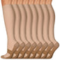 Copper Compression Socks 15-20 mmHg for Men & Women 8 Pairs – Circulation Support for Nurses, Travel, Running, Hiking, Soccer