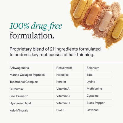 Nutrafol Women Hair Growth Supplements, Ages 18-44, 1-Month Bottle
