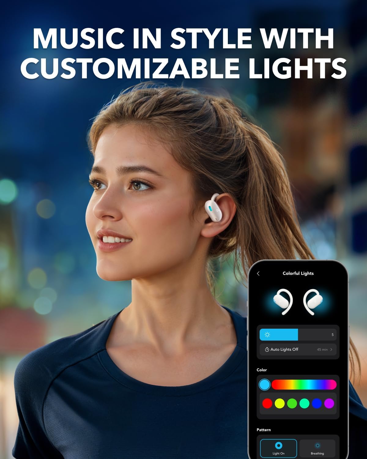 Soundcore V20i by Anker Open Ear Earbuds, Open Ear Headphones True Wireless