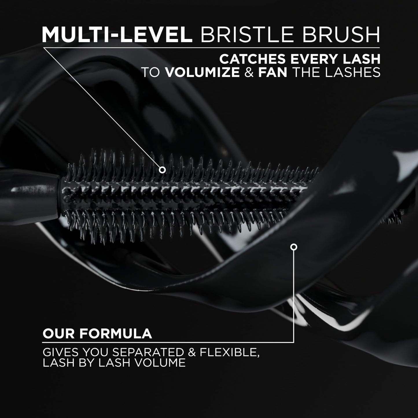 L'Oreal Paris Voluminous Panorama Chromatic Mascara, Volumizing and Lengthening Brown Mascara, Longwear, Smudge-Resistant and Washable, 705 Brown Leather
