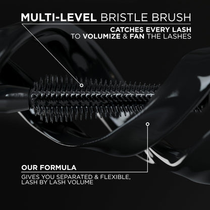 L'Oreal Paris Voluminous Panorama Chromatic Mascara, Volumizing and Lengthening Brown Mascara, Longwear, Smudge-Resistant and Washable, 705 Brown Leather