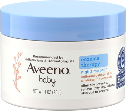Aveeno Baby Eczema Therapy Nighttime Body Balm, Hypoallergenic, 11 oz