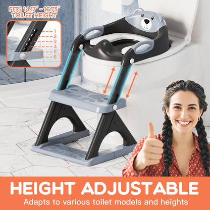 Potty Training Toilet for Toddlers, 2-in-1 Potty Training seat, Anti-Slip