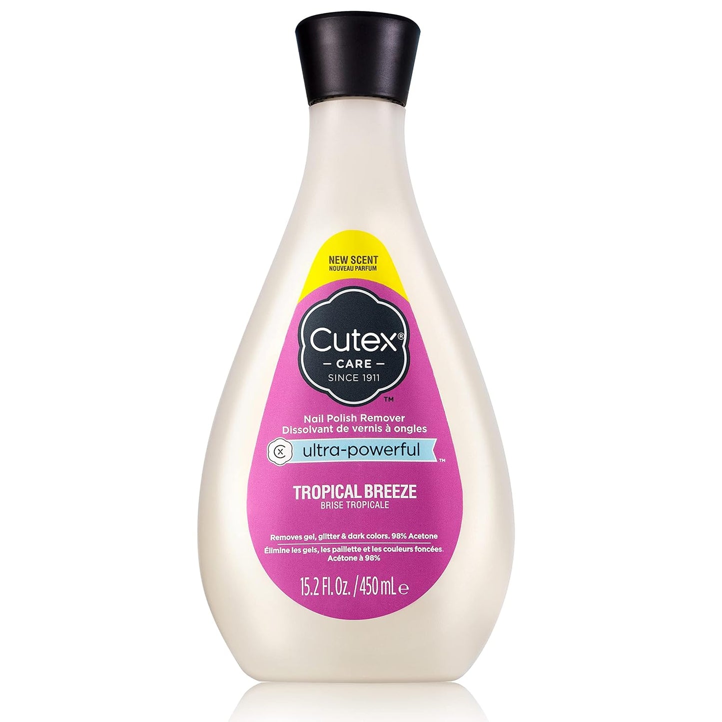 Cutex Nail Polish Remover, Strength Shield, Leaves Nails Looking Healthy, Contains Vitamins E, B5 & Hydrolyzed Silk, 6.76 Fl Oz