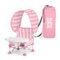 Bright Starts Pop 'N Sit Portable Booster, Indoor/Outdoor Use, Floor Seat with Feeding Tray, Teal, 6 Mos - 3 Yrs
