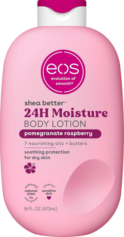 eos Shea Better 24H Moisture Body Lotion- Jasmine Peach, 16 fl oz
