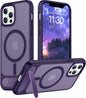 Magnetic Compatible with iPhone 14 Pro Max Case, [Built-in Invisible Kickstand][Compatible with MagSafe] [Military Grade Shockproof] Slim Translucent Matte Phone Case for iPhone 14 Pro Max 6.7"