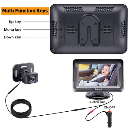 DoHonest Baby Car Camera HD 1080P: Rear Facing Car Baby Monitor Clear Image