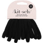 Kitsch Elastic Hair Ties No Damage | Stretchable Hair Bands - Neutral 12pcs