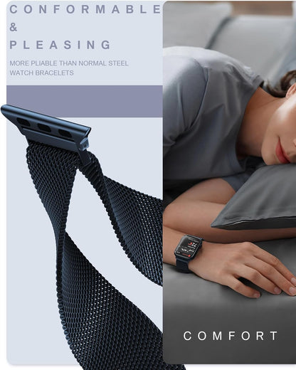 Original Milanese Loop Compatible with Apple Watch Bands for Women & Men