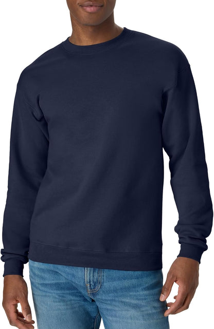 Hanes Men's Sweatshirt, EcoSmart Fleece Crewneck Sweatshirt, Big & Tall Available, 1 or 2-Pack