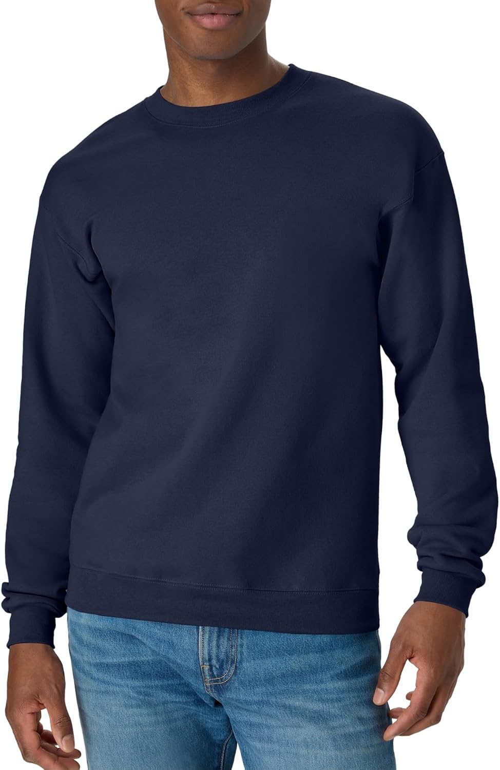 Hanes Men's Sweatshirt, EcoSmart Fleece Crewneck Sweatshirt, Big & Tall Available, 1 or 2-Pack