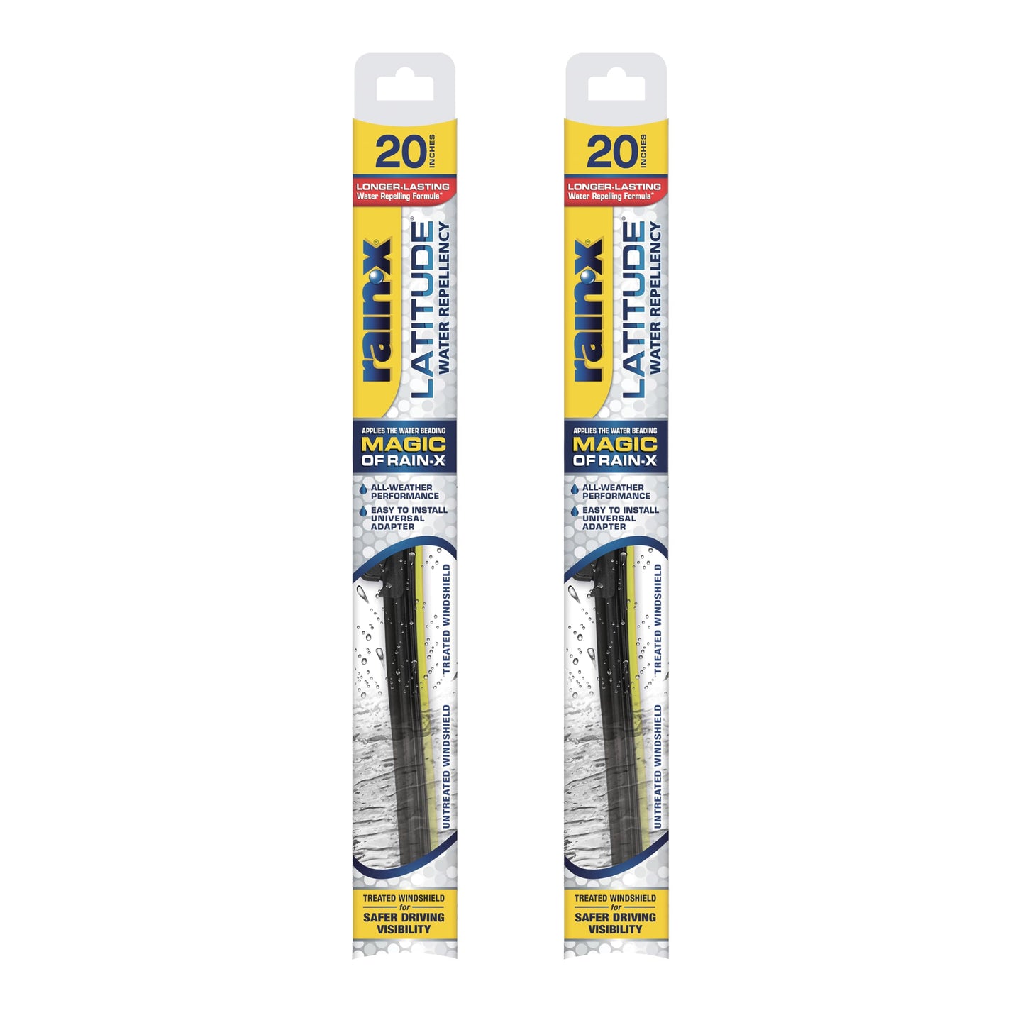 Rain-X 810348 Repellency Water Repellent Wiper Blades, 26" & 16" Windshield Wipers, All Weather Streak-Free for Enhanced Visibility w/Water Repellency Formula [Amazon Exclusive]