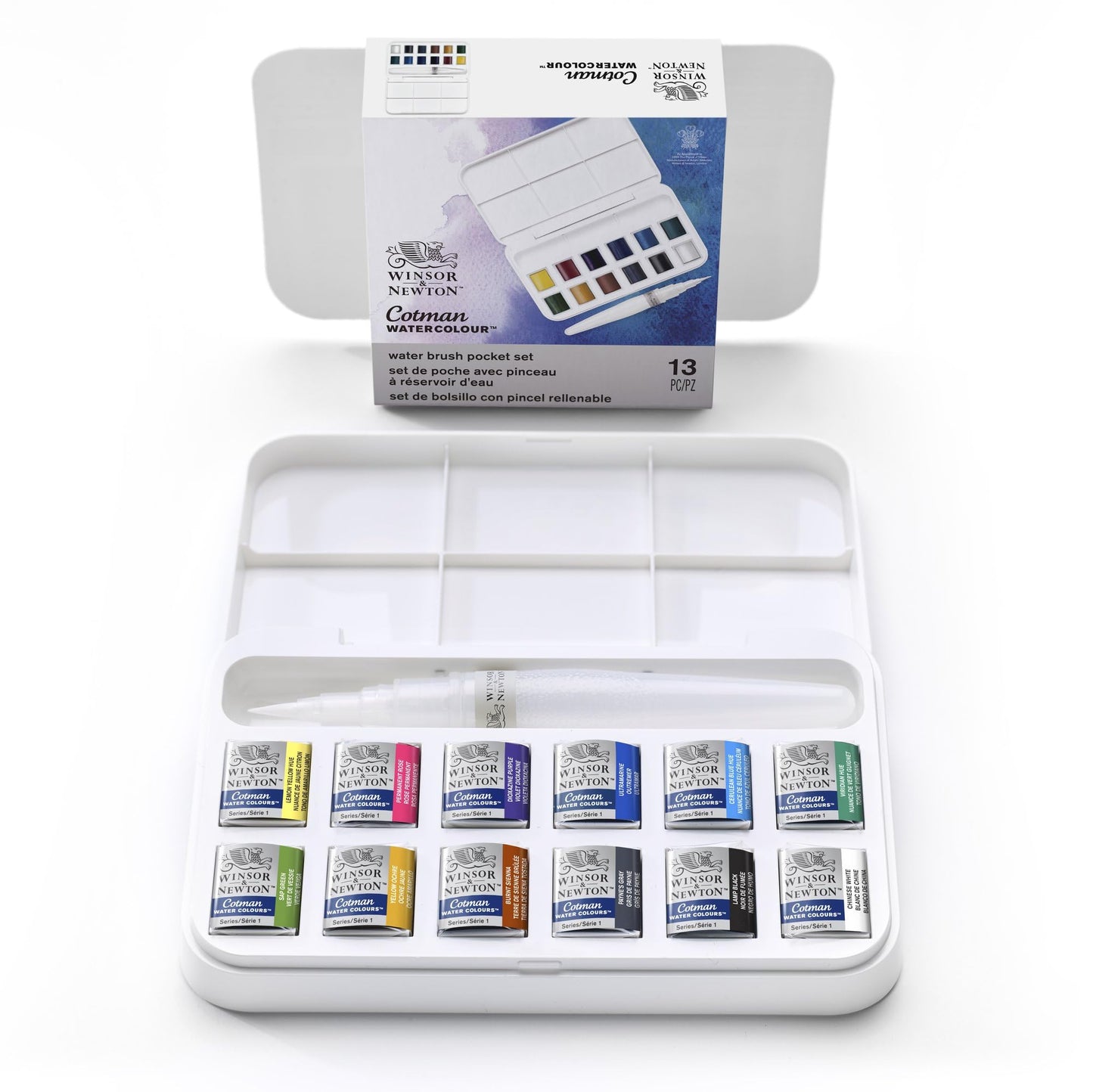 Winsor & Newton Cotman Watercolor Paint Set, Sketchers' Pocket Set