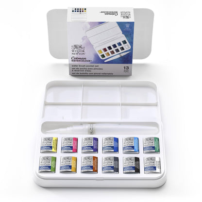 Winsor & Newton Cotman Watercolor Paint Set, Sketchers' Pocket Set