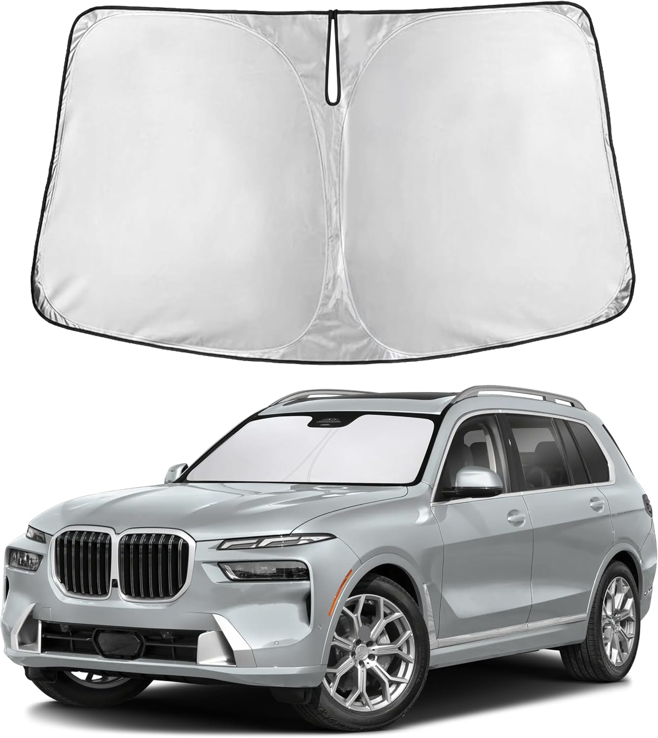 Econour Car Windshield Sun Shade, Front Window Sun Blocker for SUVs,Sedan