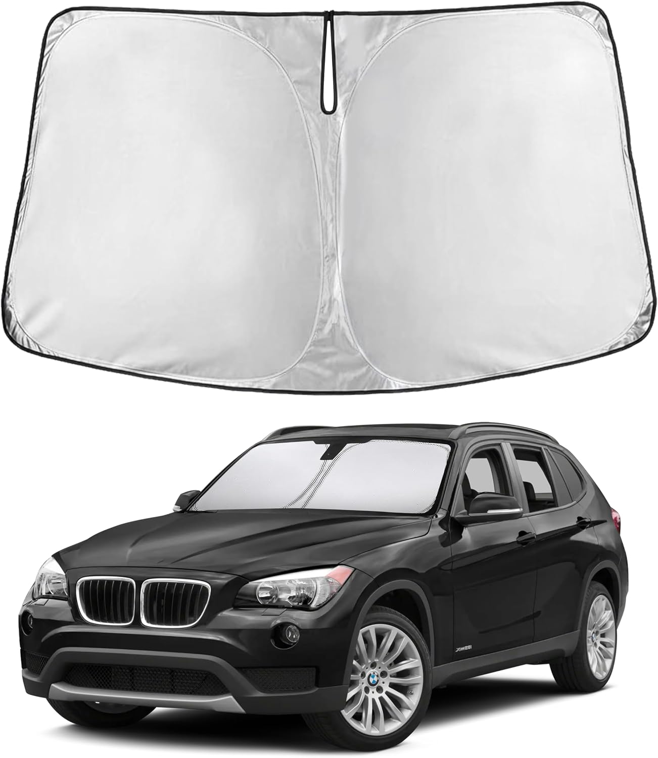 Econour Car Windshield Sun Shade, Front Window Sun Blocker for SUVs,Sedan