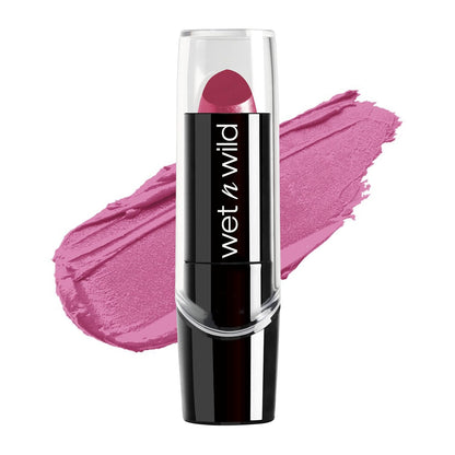 wet n wild Silk Finish Lipstick, Hydrating Rich Buildable Lip Color, Formulated with Vitamins A,E, & Macadamia for Ultimate Hydration, Cruelty-Free & Vegan - A Short Affair
