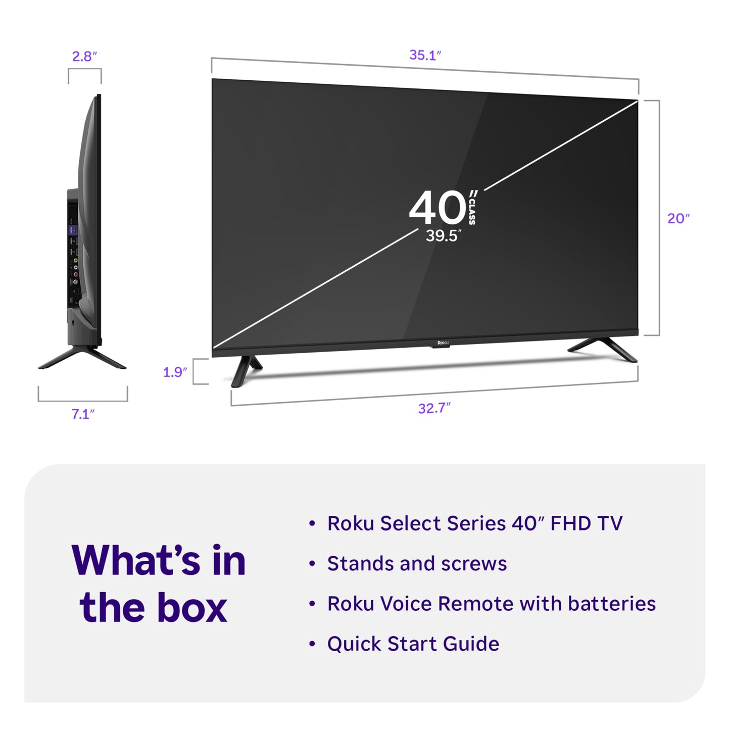 Roku 32-Inch Select Series Smart TV 2026-720p HD TV - RokuTV