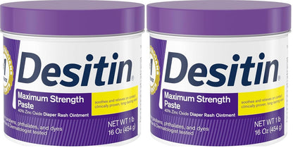 Desitin Maximum Strength Diaper Rash Paste, 40% Zinc Oxide, 4.8 oz
