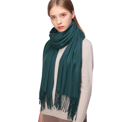RIIQIICHY Women's Fringe Shawl Wrap Pashmina Scarf for Wedding Evening
