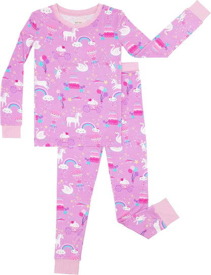 Little Sleepies Two-Piece Pajama Set, Viscose from Bamboo, Toddler Kids PJs