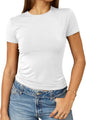 Abardsion Women's Casual Basic Slim Fit T Shirts