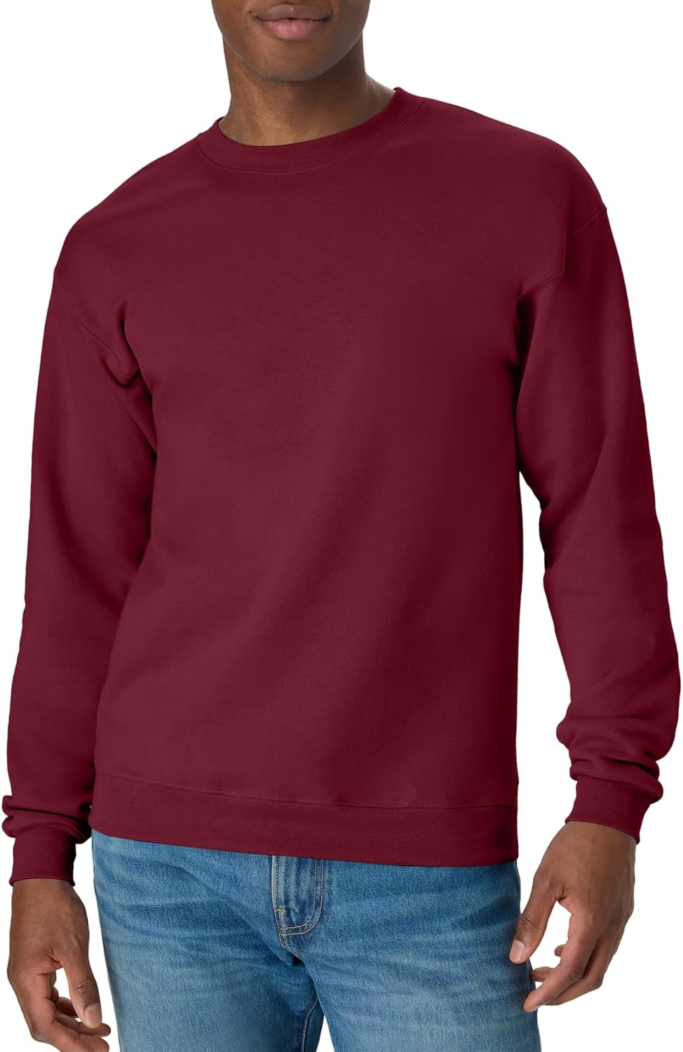 Hanes Men's Sweatshirt, EcoSmart Fleece Crewneck Sweatshirt, Big & Tall Available, 1 or 2-Pack